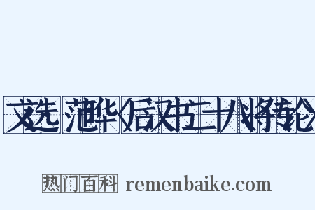 文选·范晔〈后汉书二十八将传论〉是什么意思的图片